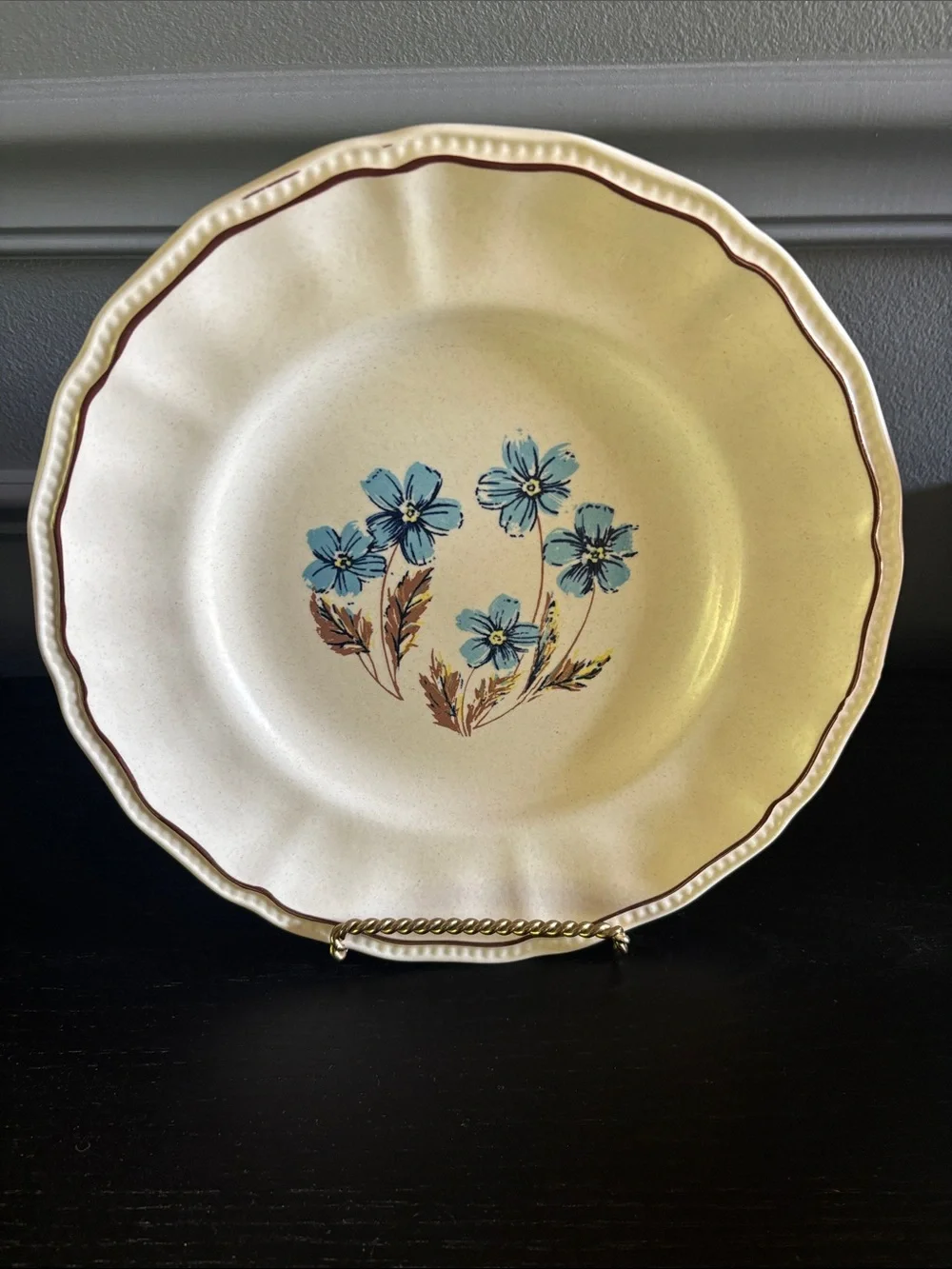 Kensington Staffordshire Ironstone Handcrafted England Set of 4 Plates